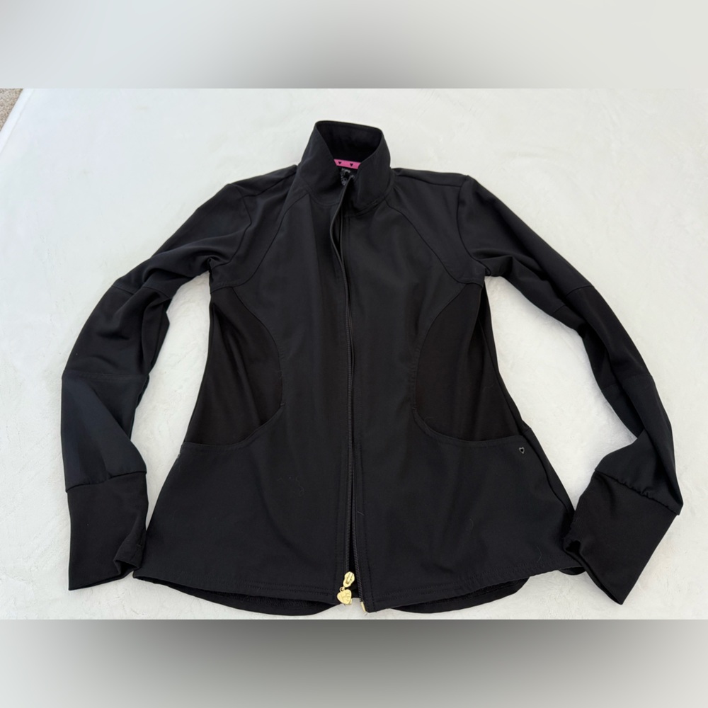 HeartSoul Black Scrub Jacket Size XS